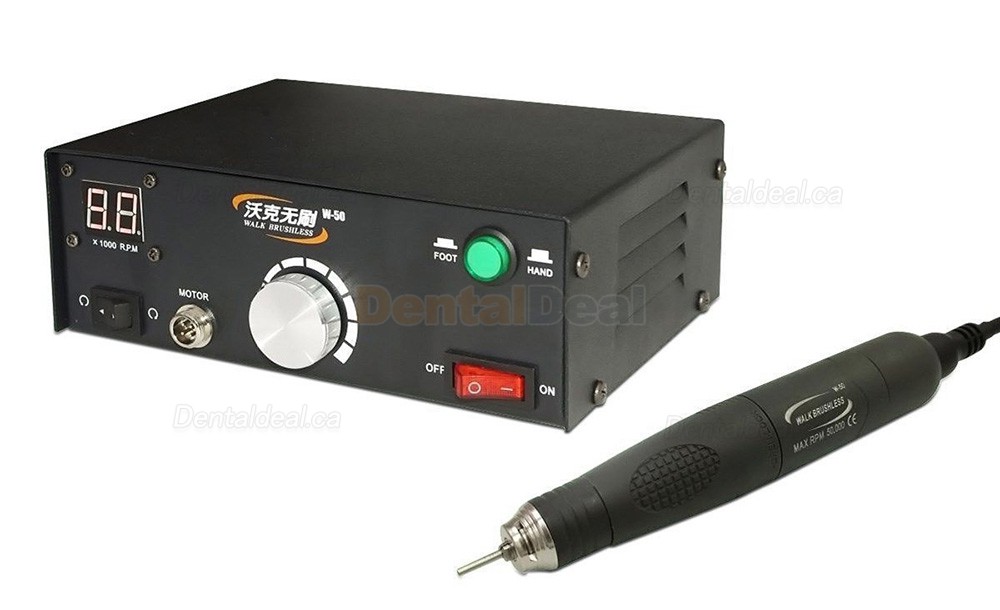 Brushless Dental Lab Micromotor Micro Motor Polishing Machine+50k RPM Handpiece